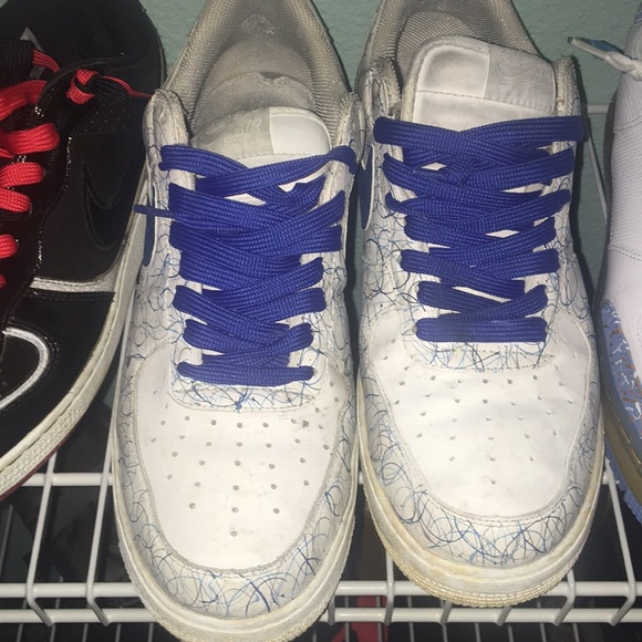 Custom painted Nike Air Force 1 20th Anniversary - Picture 3 of 7